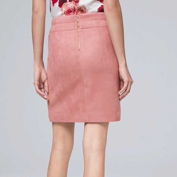 Brand new with tag - Pink faux suede moto jacket and skirt set - Picture 6 of 9